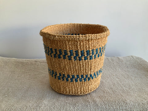 Striped Woven Basket
