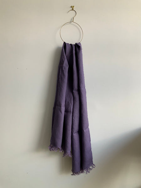Wisteria linen scarf